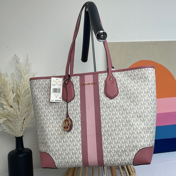 Michael Kors Collection Handbags - NWT Michael Kors Eva Large Tote in Rose Multicolor